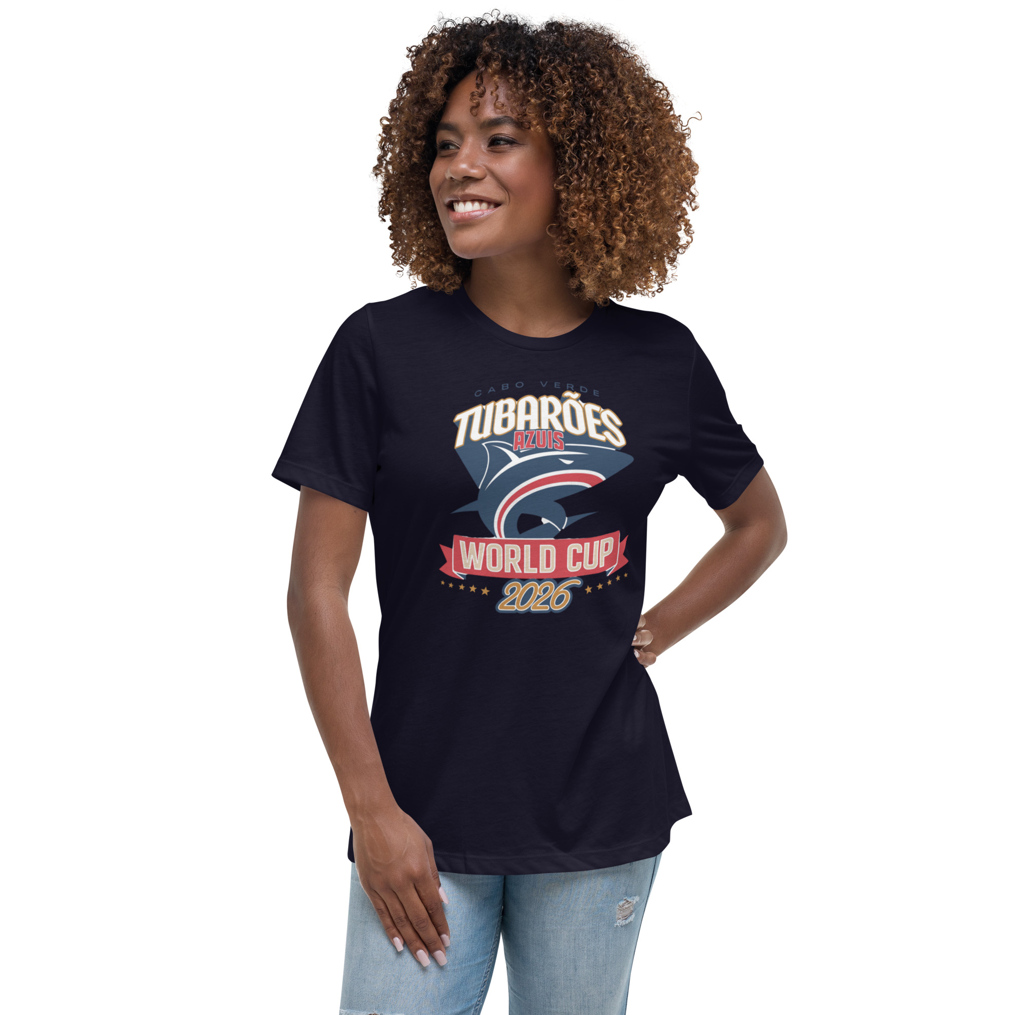 TUBARAO AZUL Women's Relaxed T-Shirt